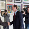 Adam Schiff Visits Xpress Art Center. 2010