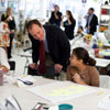 Adam Schiff Visits Xpress Art Center. 2010