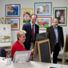 Adam Schiff Visits Xpress Art Center. 2010