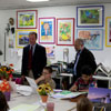 Adam Schiff Visits Xpress Art Center. 2010