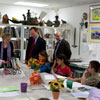 Adam Schiff Visits Xpress Art Center. 2010