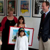 Adam Schiff Visits Xpress Art Center. 2010