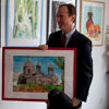 Adam Schiff Visits Xpress Art Center. 2010