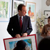 Adam Schiff Visits Xpress Art Center. 2010