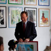 Adam Schiff Visits Xpress Art Center. 2010